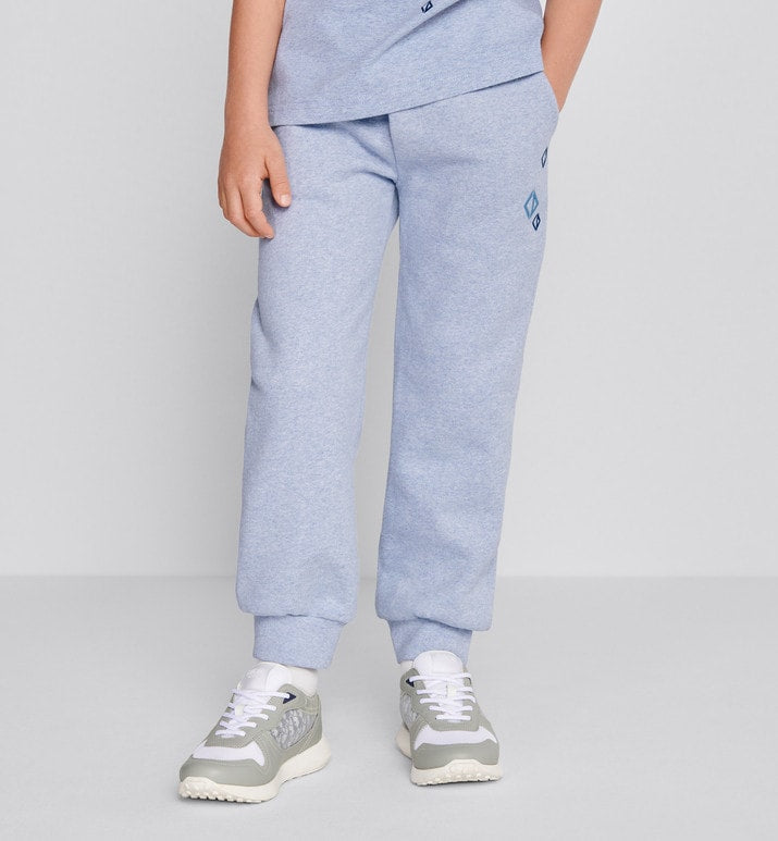 Kid's Track Pants • Heathered Blue Cotton Fleece