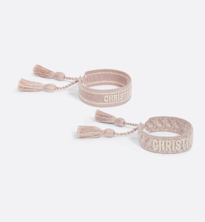 Christian Dior Bracelet Set • Rose Des Vents Dior Oblique Embroidery