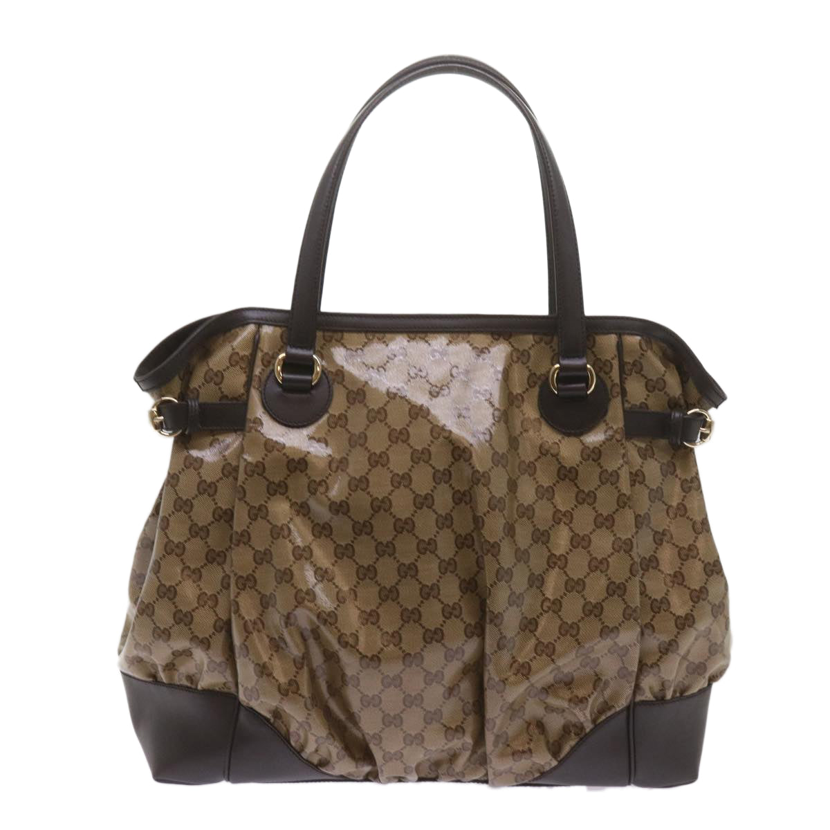 Gucci Gg Crystal Beige Canvas Tote Bag ()
