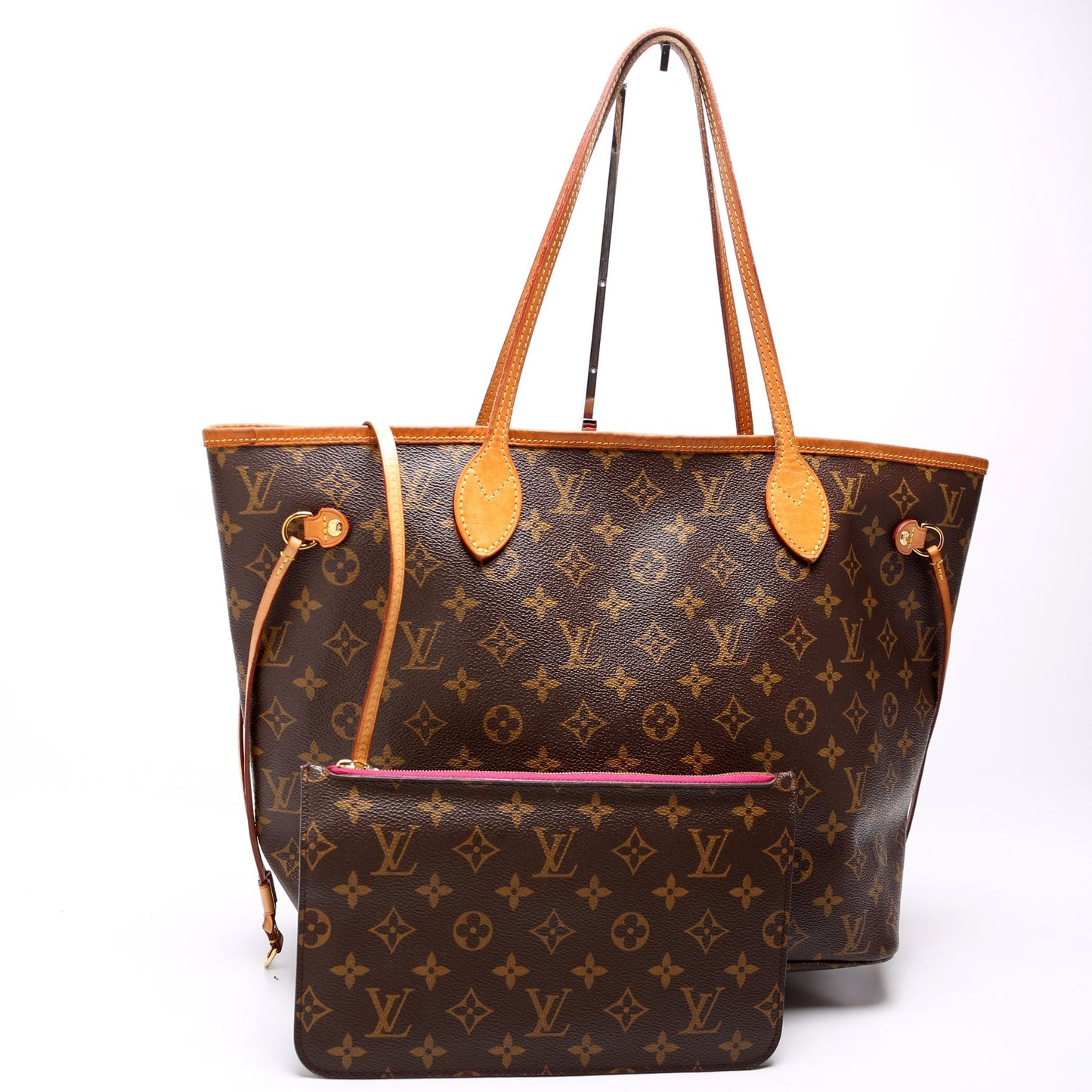 Neverfull W/Wallet MM Monogram Pink