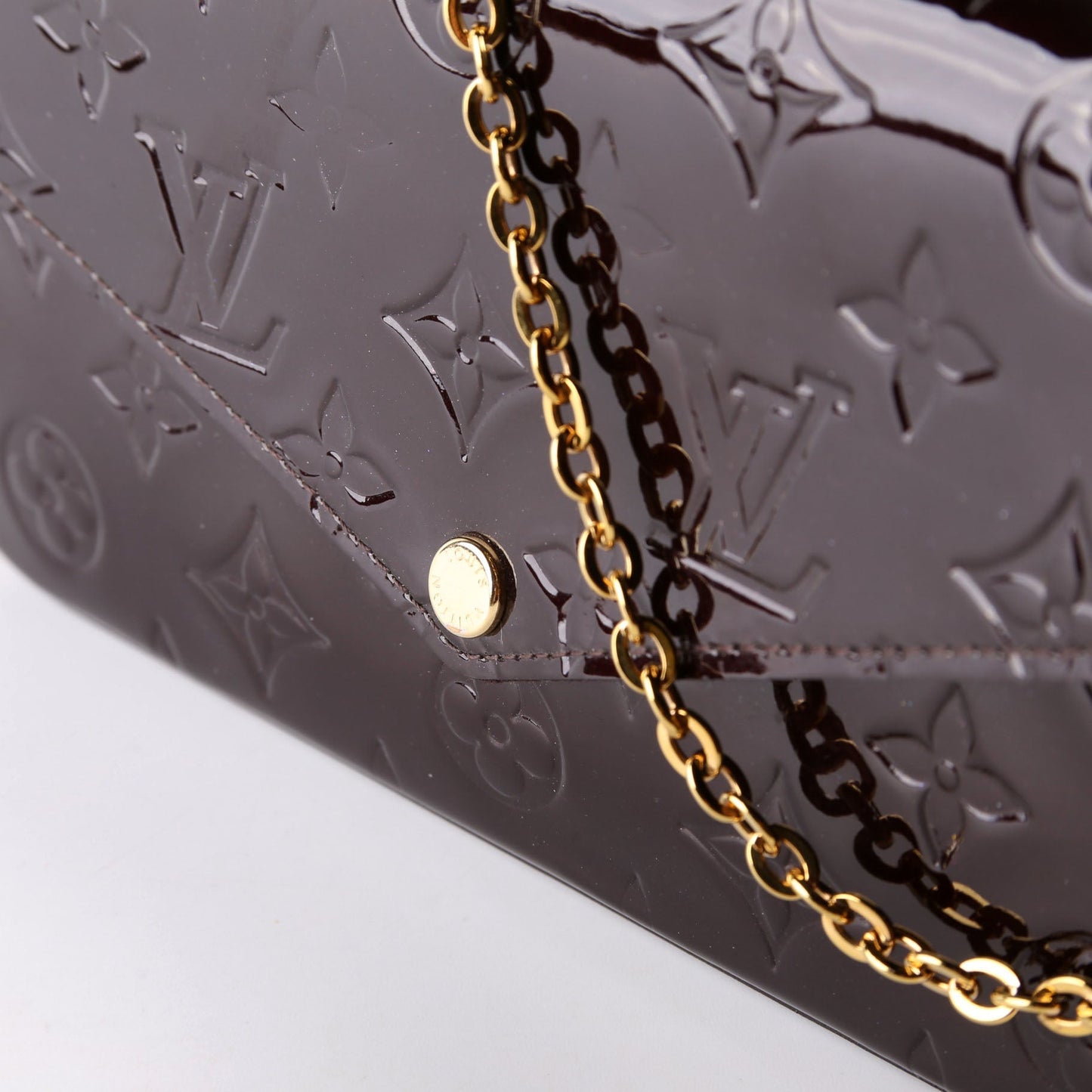 Pochette Felicie Vernis Burgundy