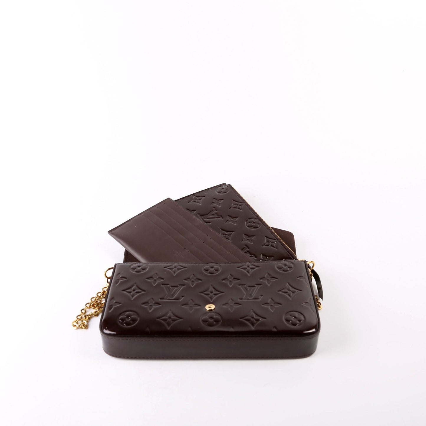 Pochette Felicie Vernis Burgundy