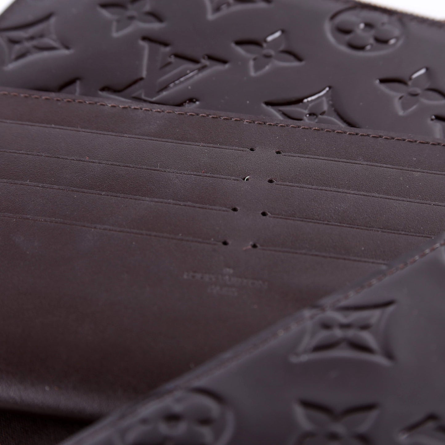 Pochette Felicie Vernis Burgundy