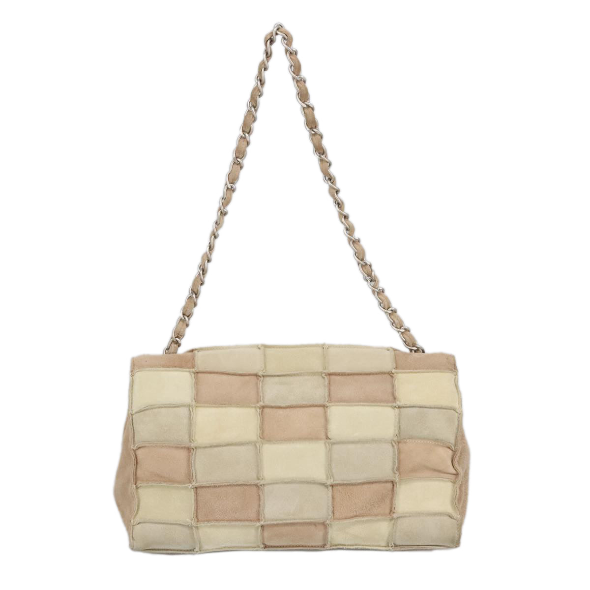 Chanel 2,55 Beige Suede Shoulder Bag ()