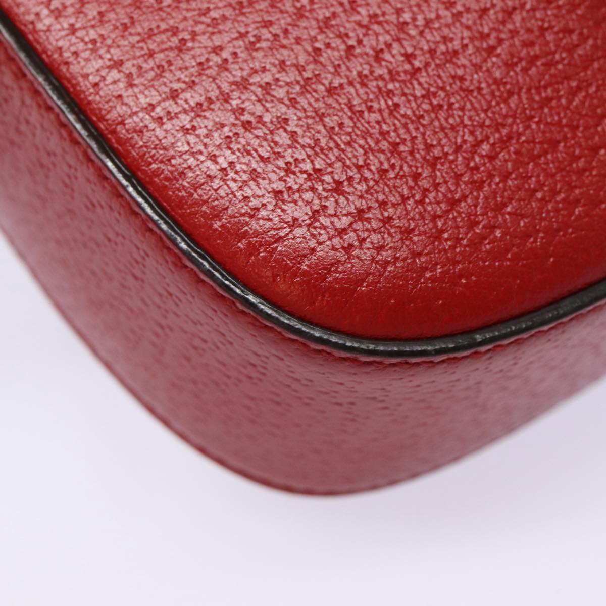 Gucci Animalier Red Leather Shoulder Bag ()