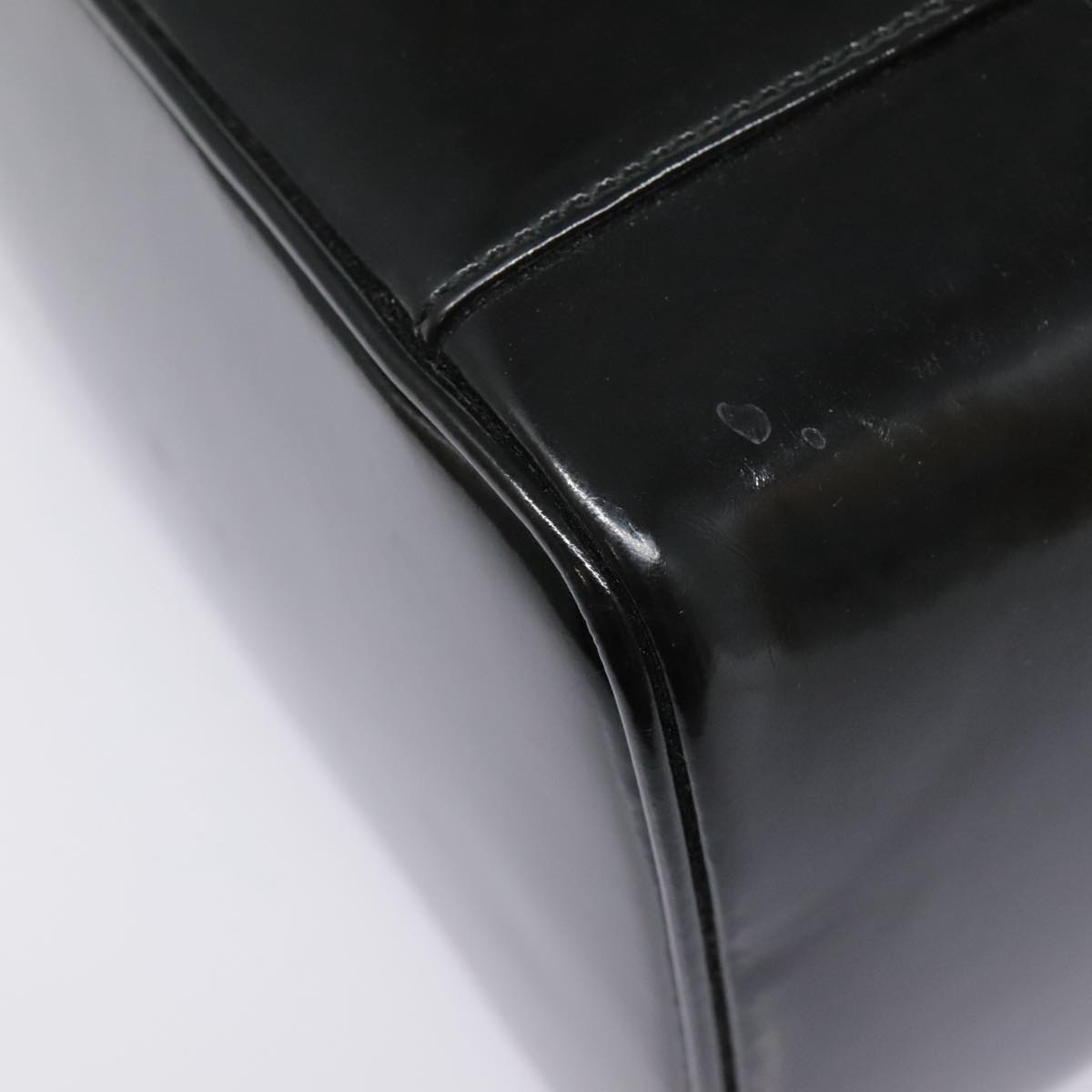 Gucci Bamboo Black Patent Leather Clutch Bag ()