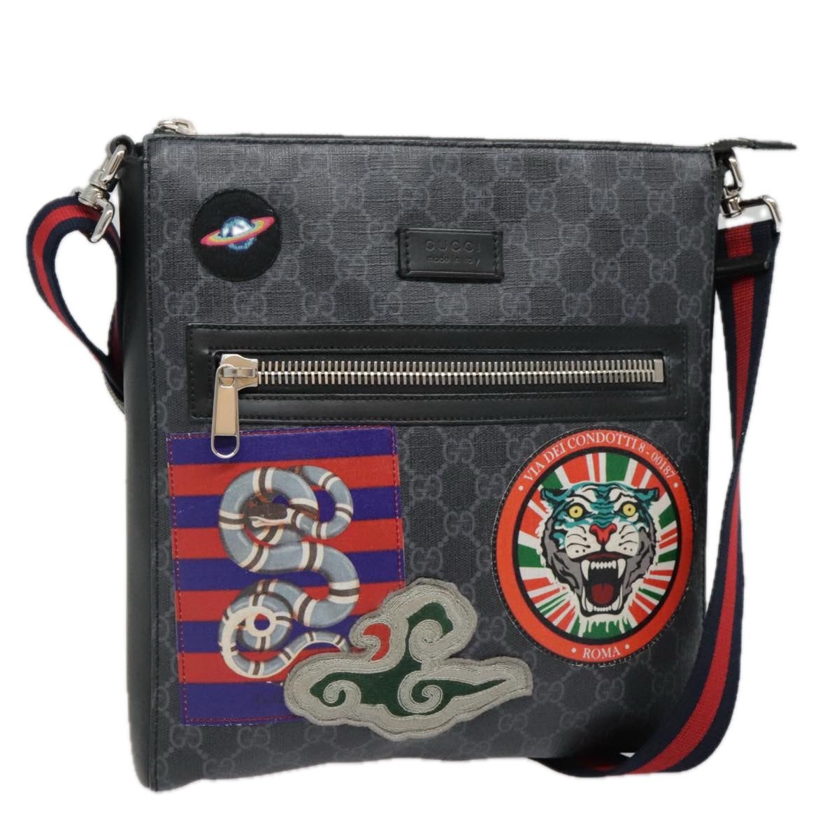Gucci Jackie Black Canvas Shoulder Bag ()