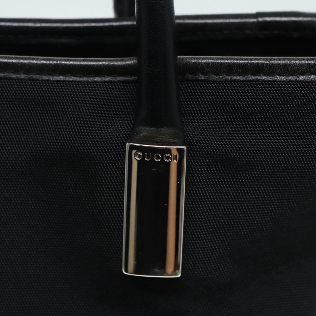 Gucci Black Canvas Tote Bag ()
