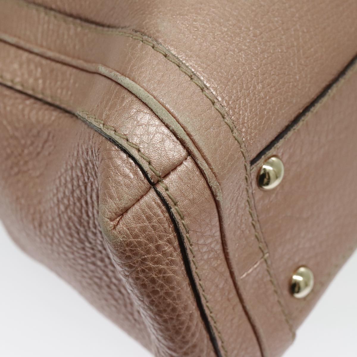 Gucci Bamboo Pink Leather Handbag ()