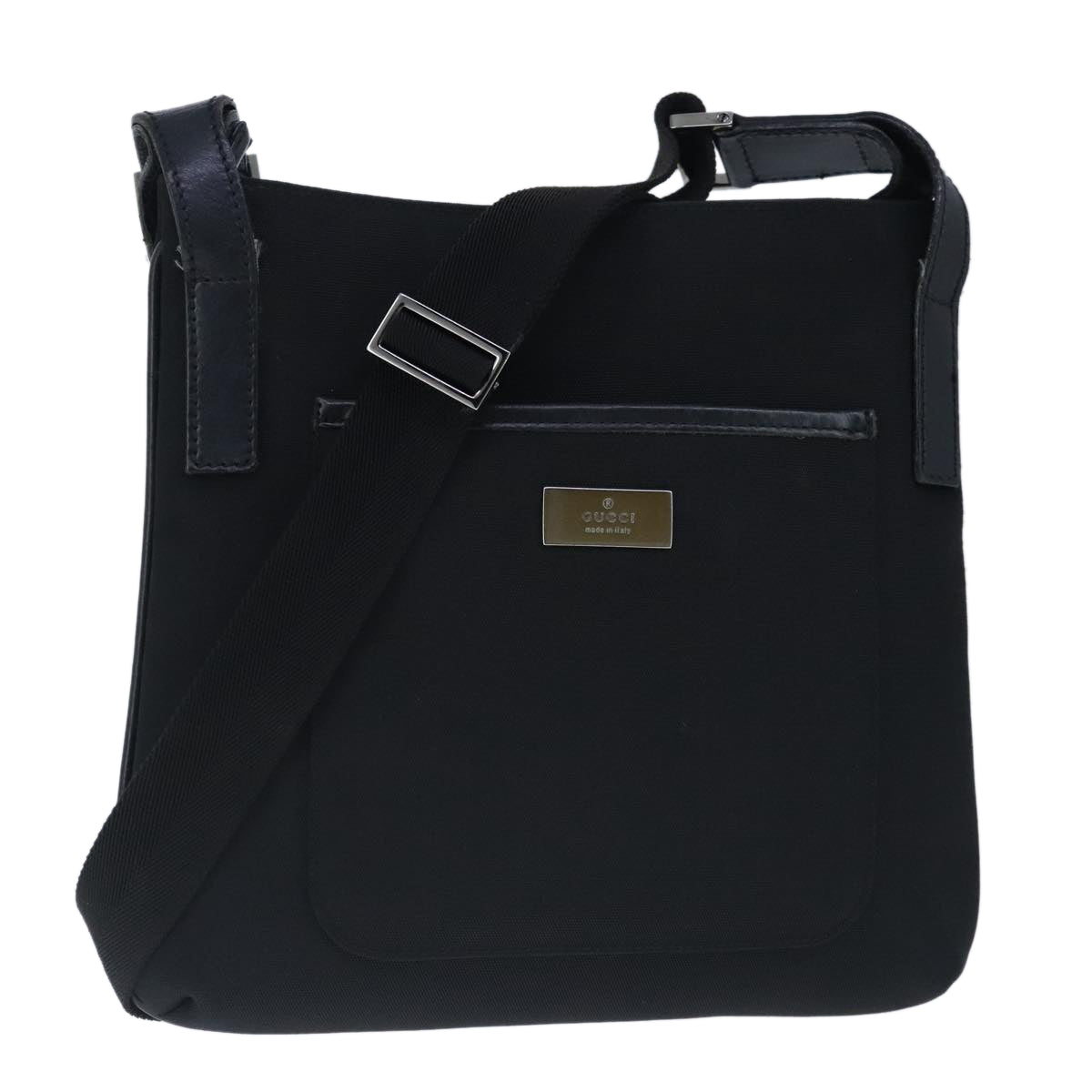 Gucci -- Black Canvas Shoulder Bag ()