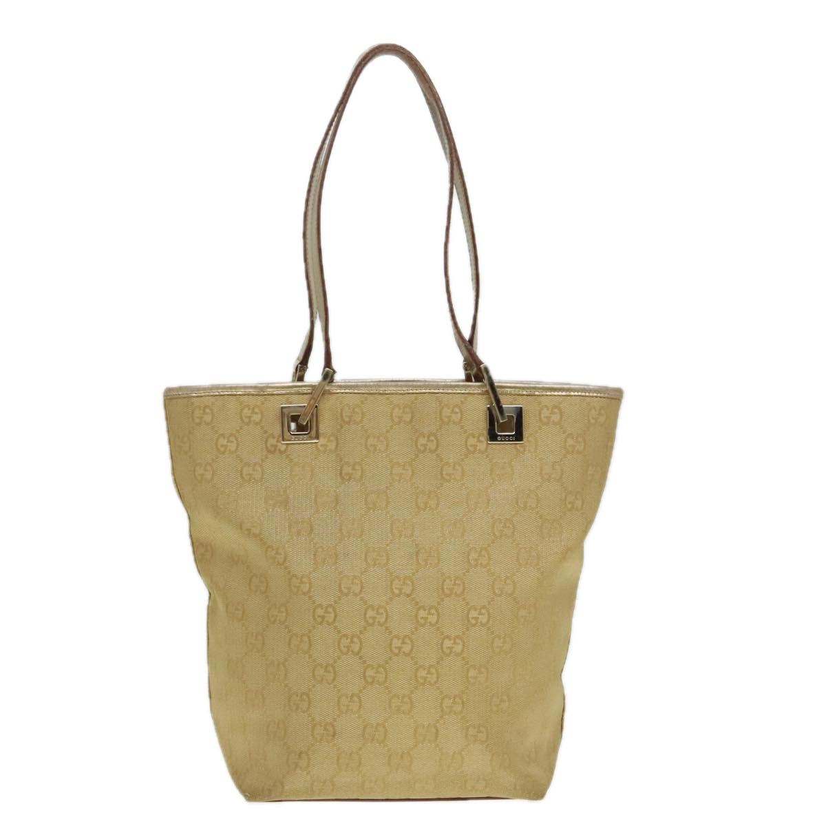 Gucci Gg Canvas Gold Canvas Tote Bag ()