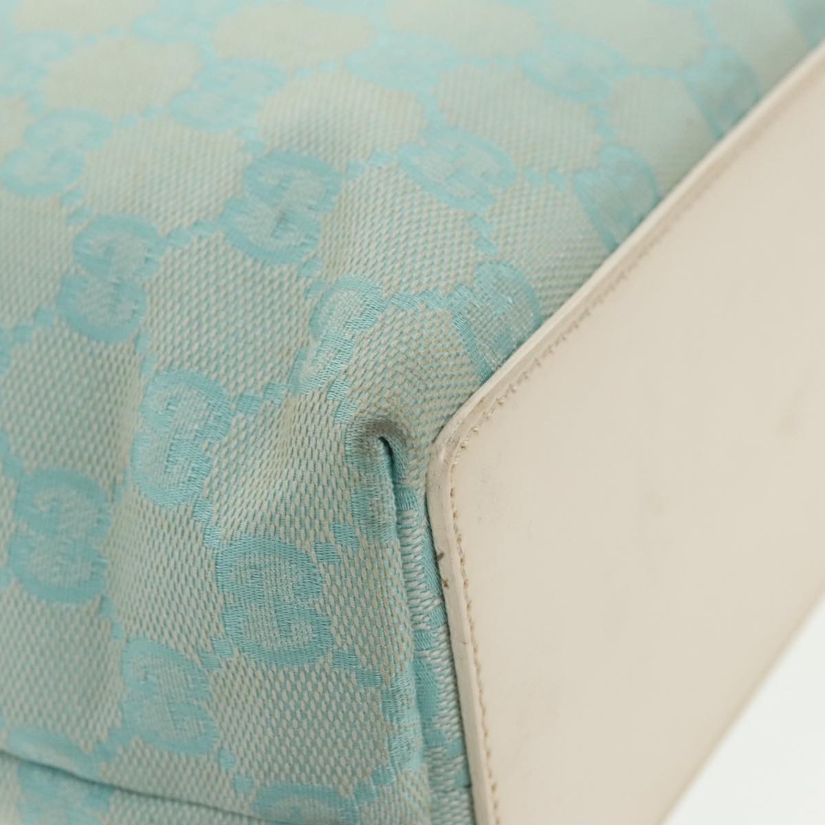 Gucci Gg Canvas Blue Canvas Tote Bag ()