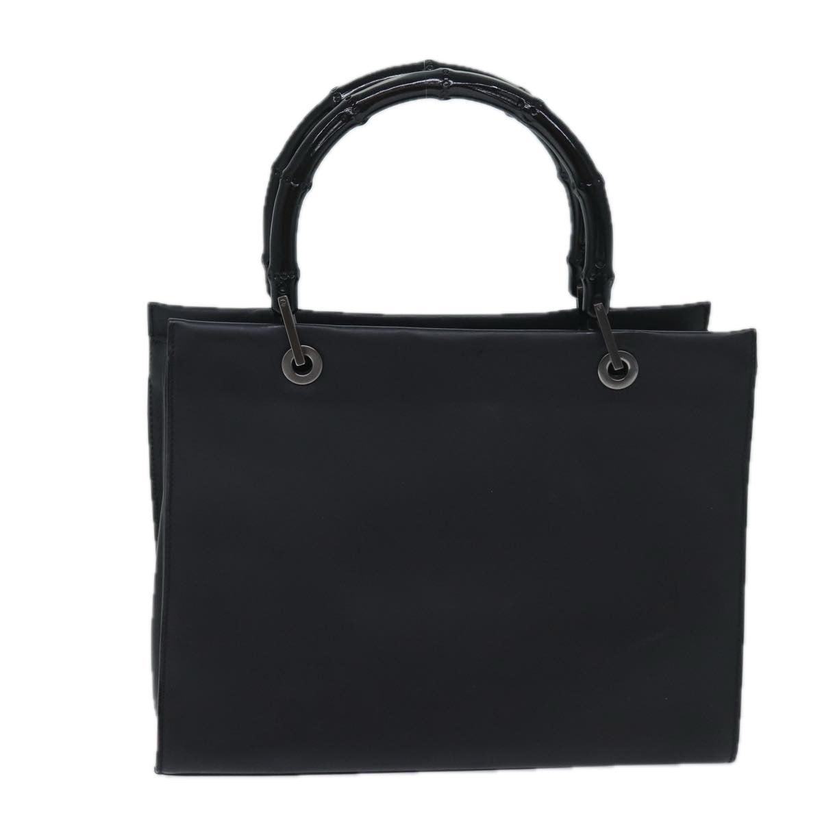 Gucci Bamboo Black Leather Handbag ()