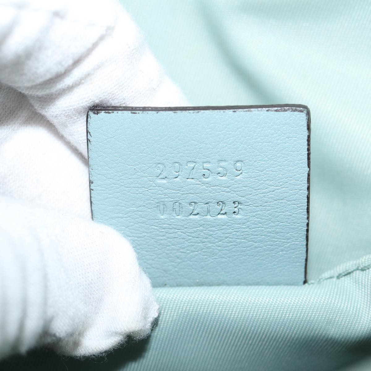 Gucci Gg Canvas Blue Canvas Shoulder Bag ()