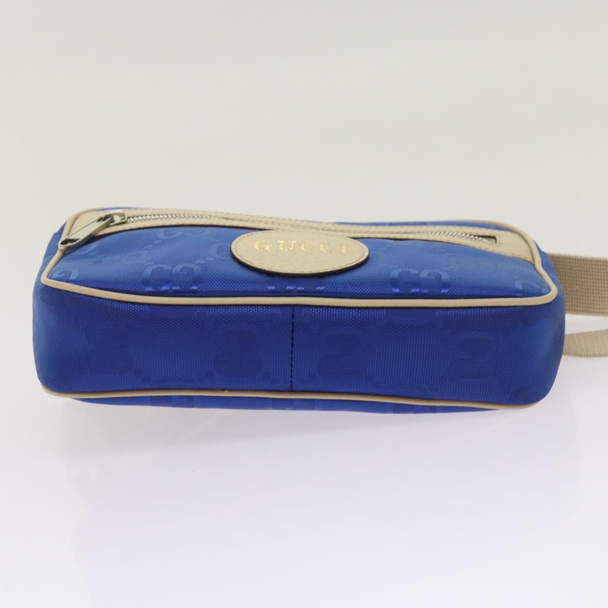 Gucci Gg Canvas Blue Canvas Shoulder Bag ()