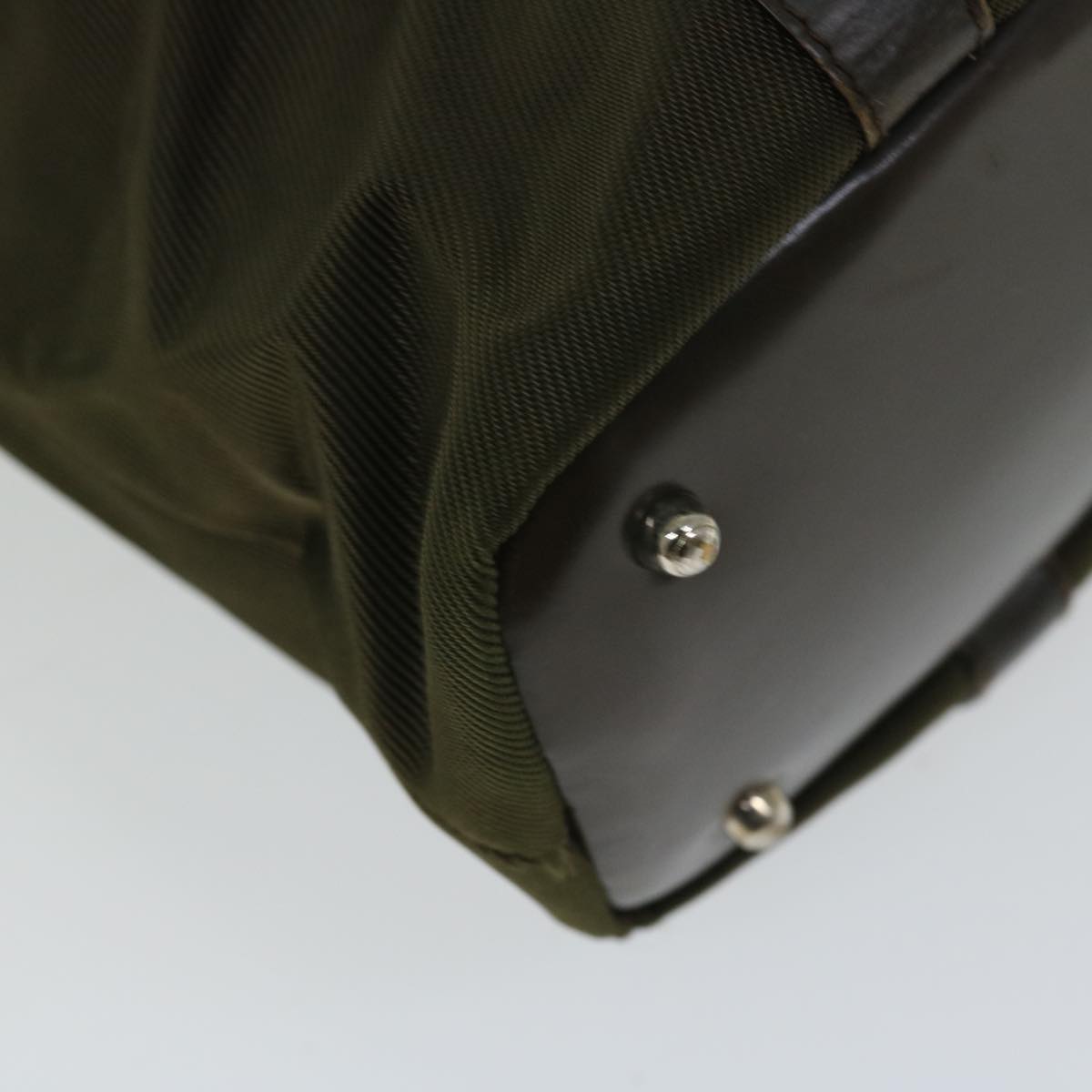 Gucci Bamboo Khaki Synthetic Handbag ()