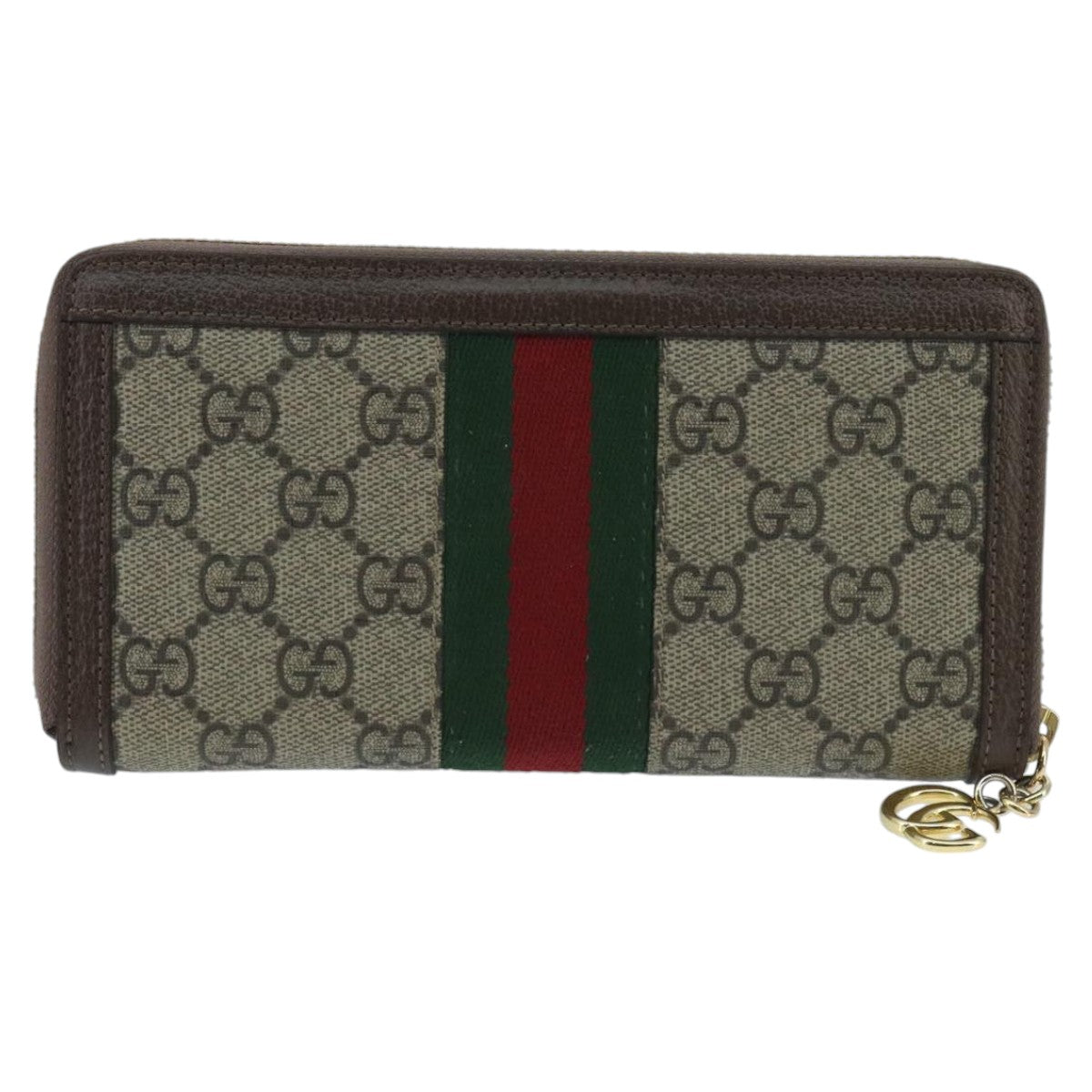 Gucci Ophidia Beige Canvas Wallet  ()