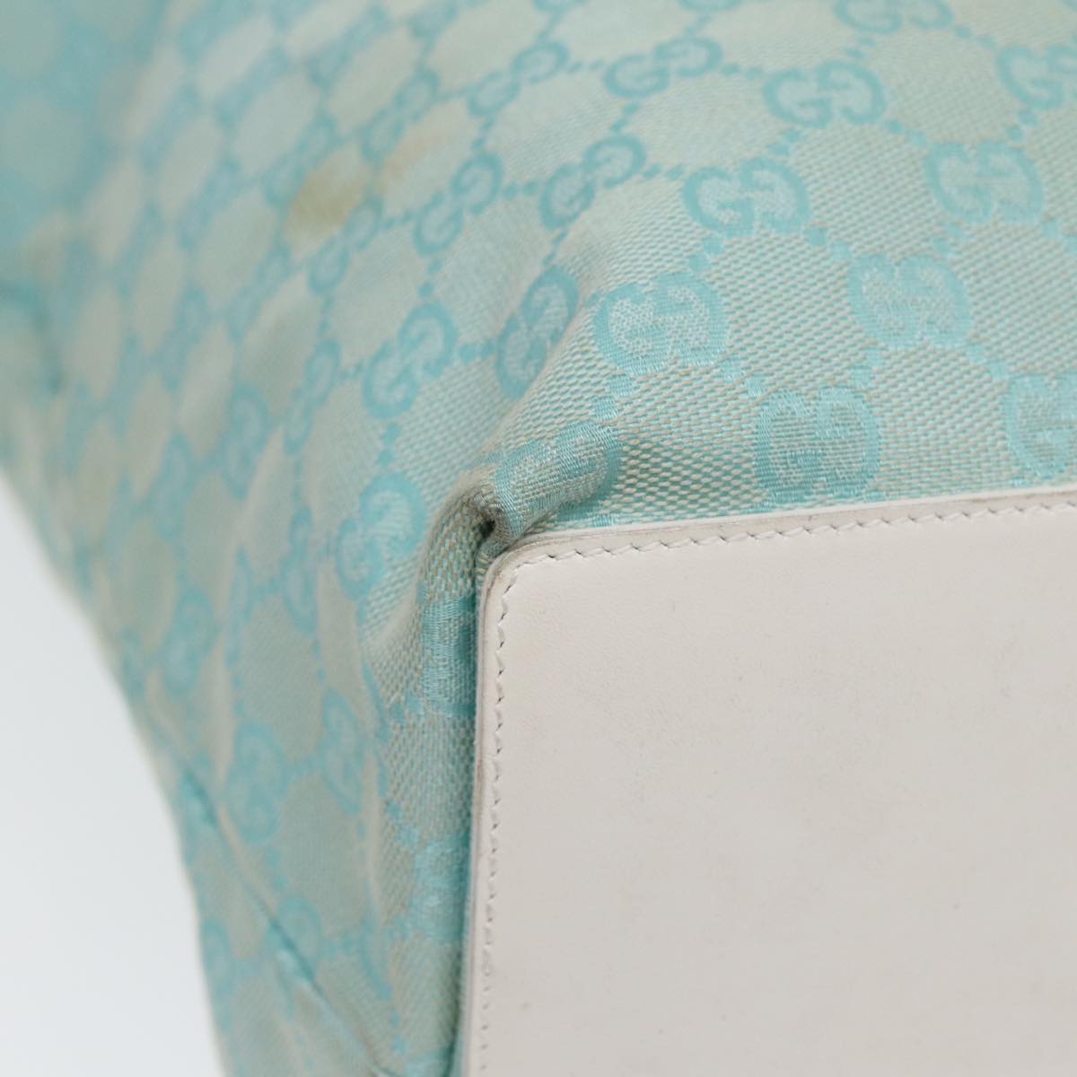 Gucci Gg Canvas Blue Canvas Tote Bag ()