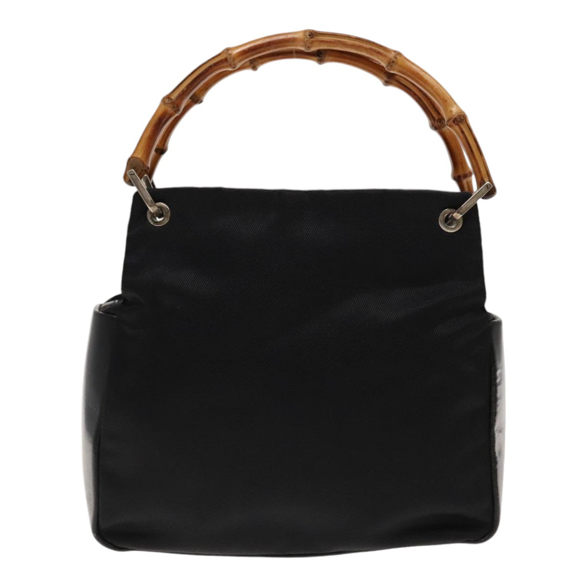 Gucci Bamboo Black Synthetic Handbag ()
