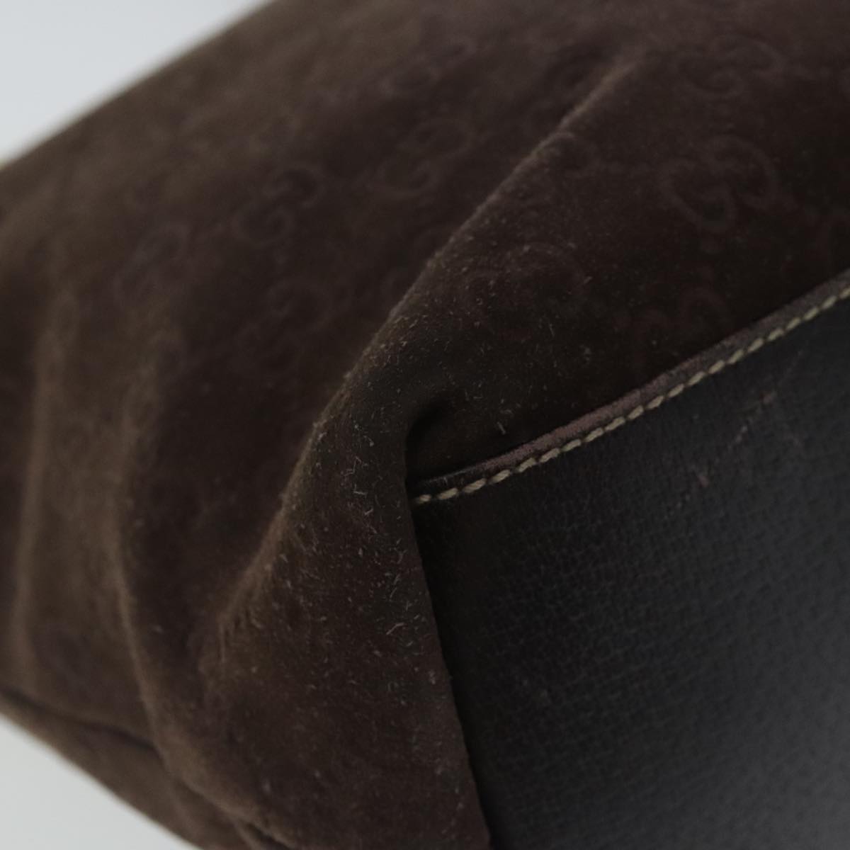 Gucci Brown Suede Tote Bag ()