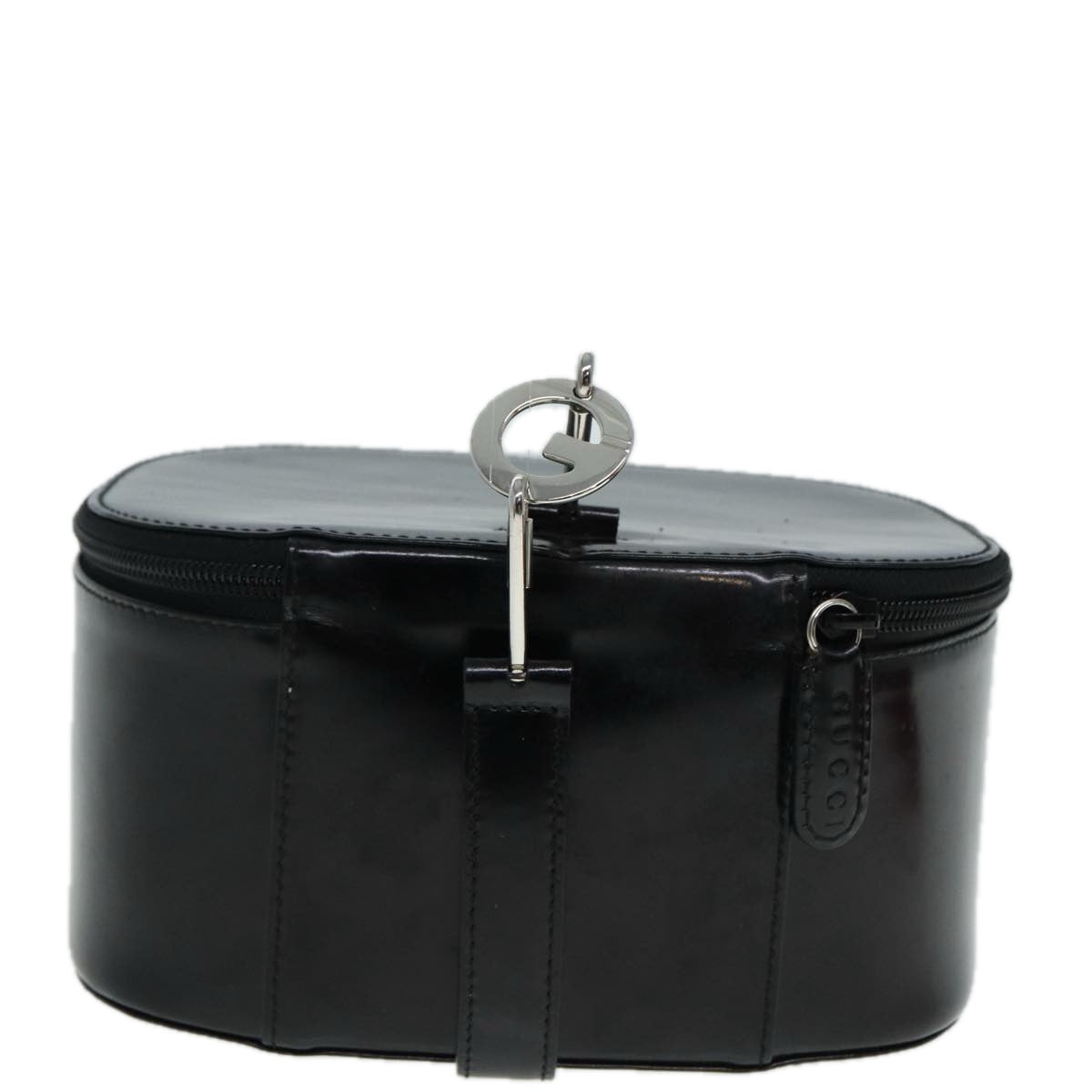 Gucci Vanity Black Leather Handbag ()