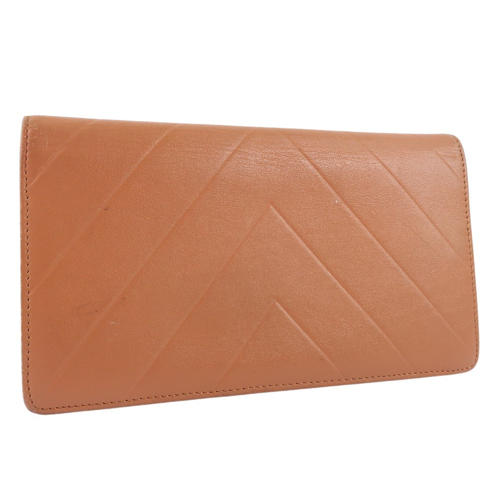 Chanel Brown Leather Coco Mark wallet accessories