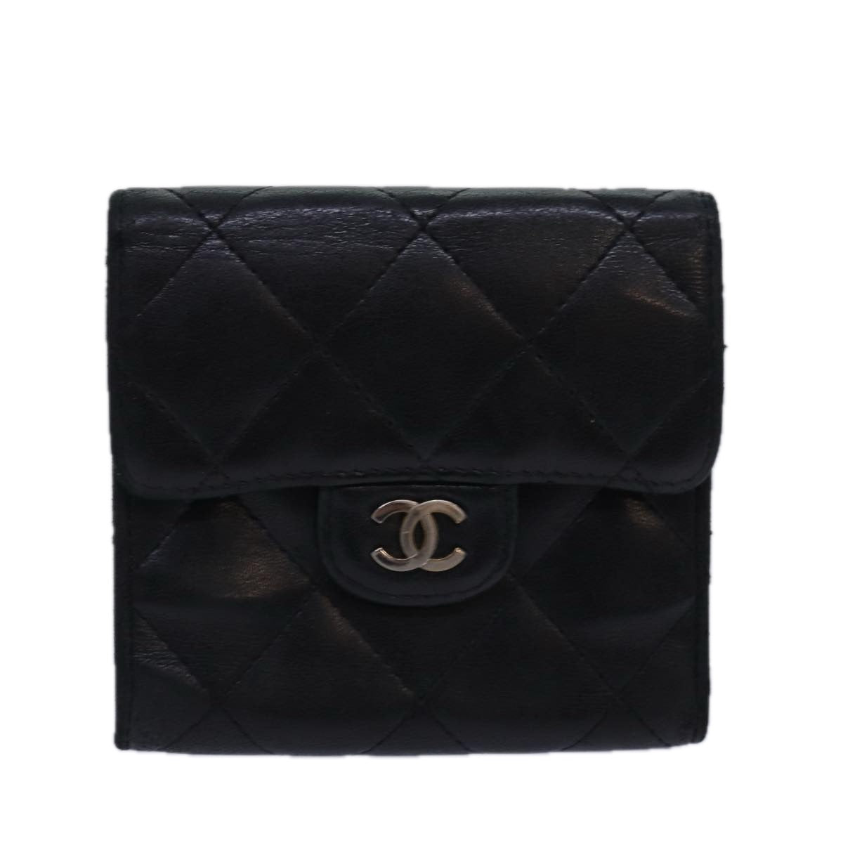 Chanel Timeless Black Leather Wallet  ()