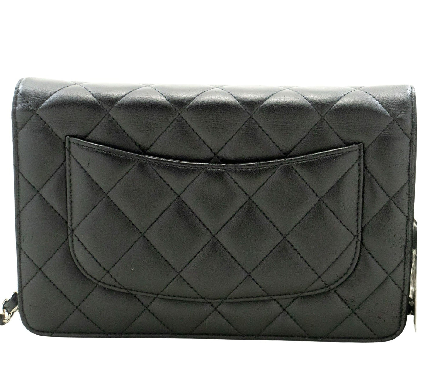 Chanel Wallet On Chain Black Leather Shoulder Bag ()