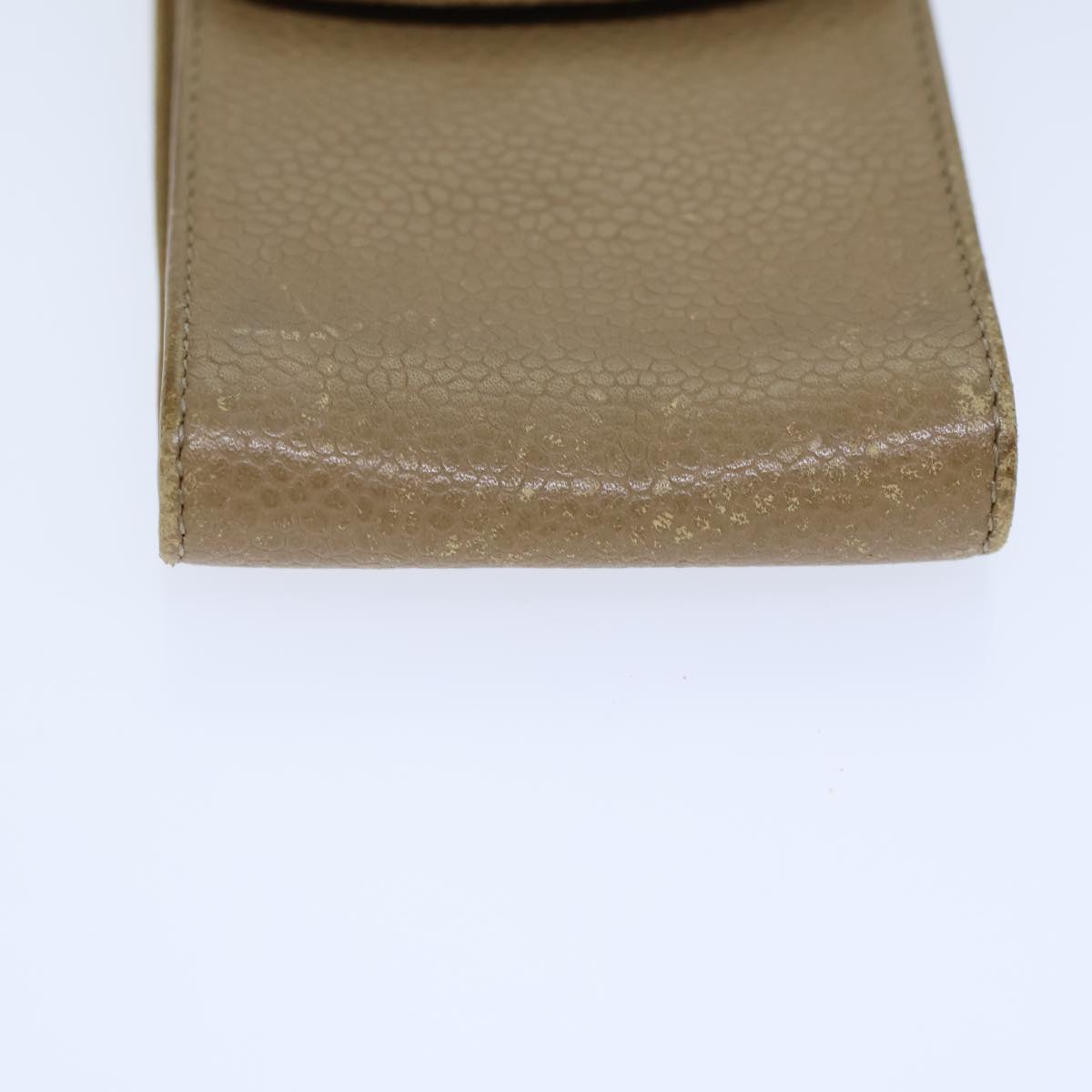 Chanel Cc Beige Leather Wallet  ()