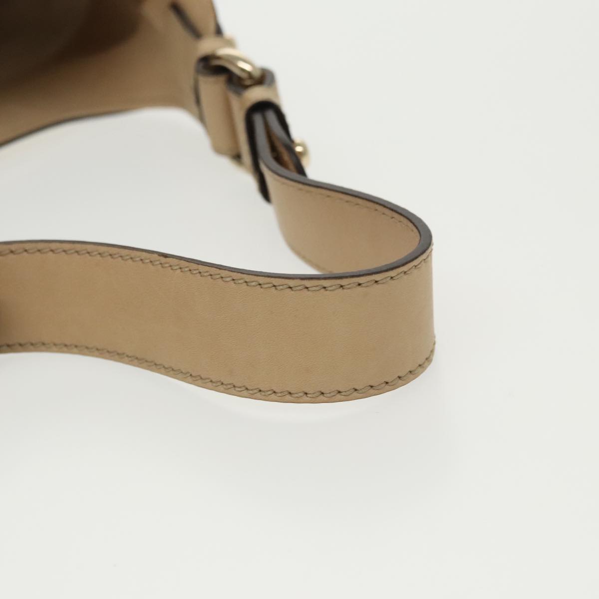 Gucci Bamboo Beige Canvas Shoulder Bag ()