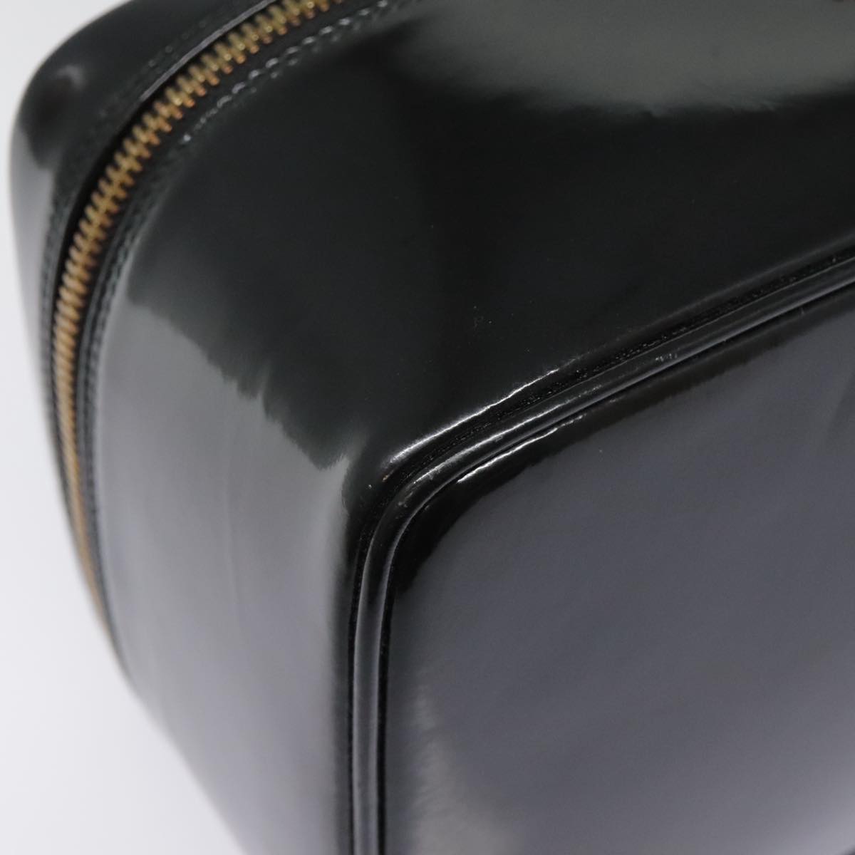 Gucci Bamboo Black Patent Leather Clutch Bag ()