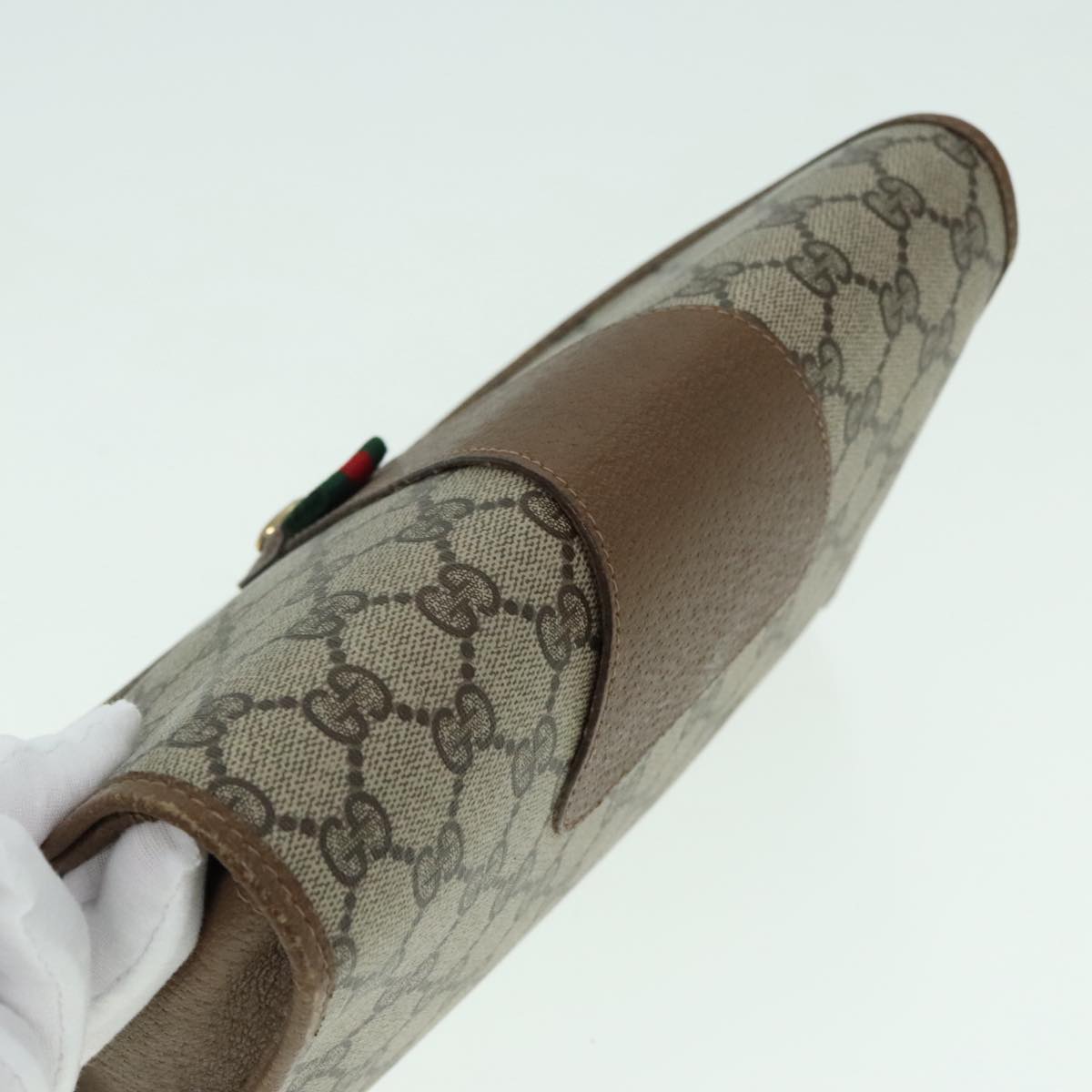 Gucci Beige Canvas Clutch Bag ()