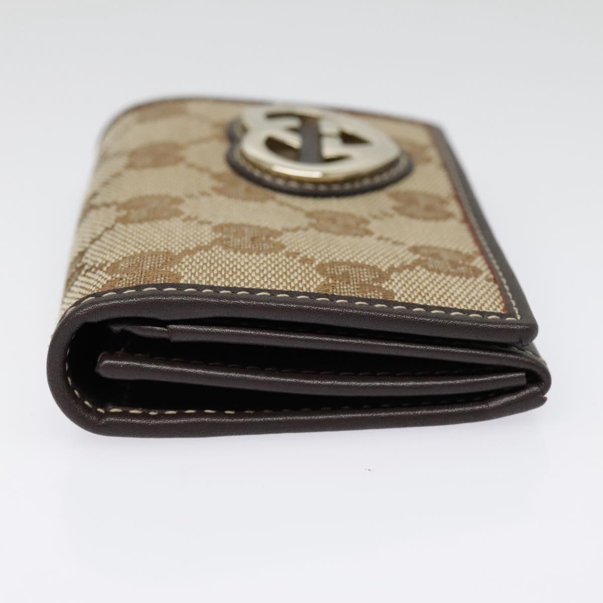 Gucci Gg Marmont Beige Canvas Wallet  ()