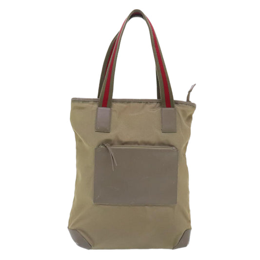 Gucci Sherry Beige Canvas Tote Bag ()