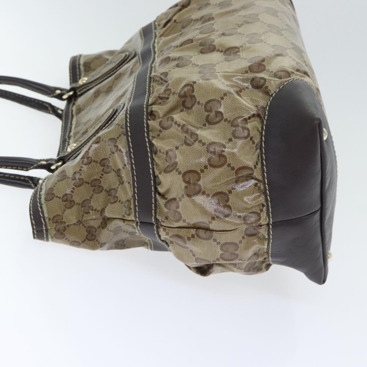 Gucci Gg Crystal Beige Canvas Tote Bag ()