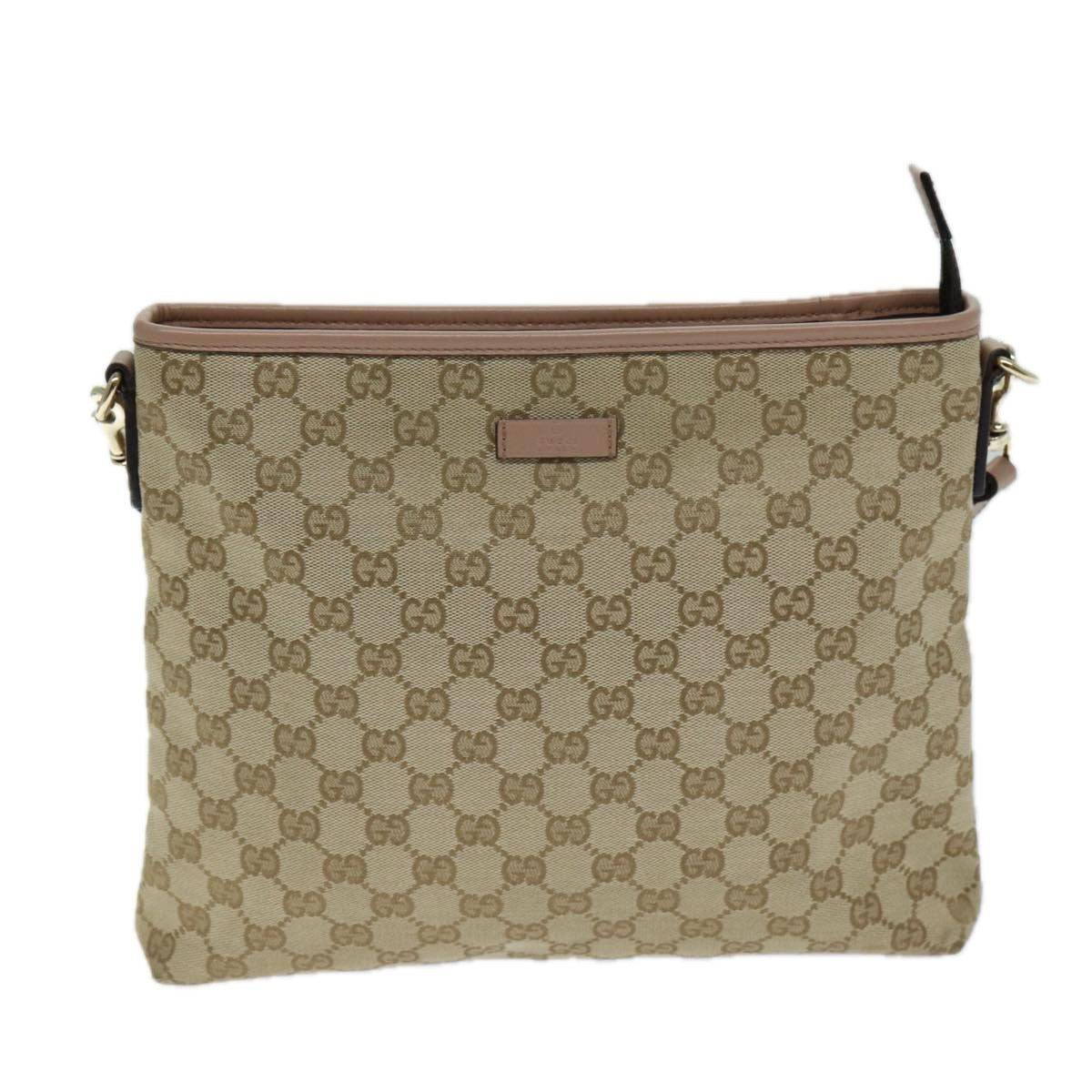 Gucci Gg Supreme Beige Canvas Shoulder Bag ()