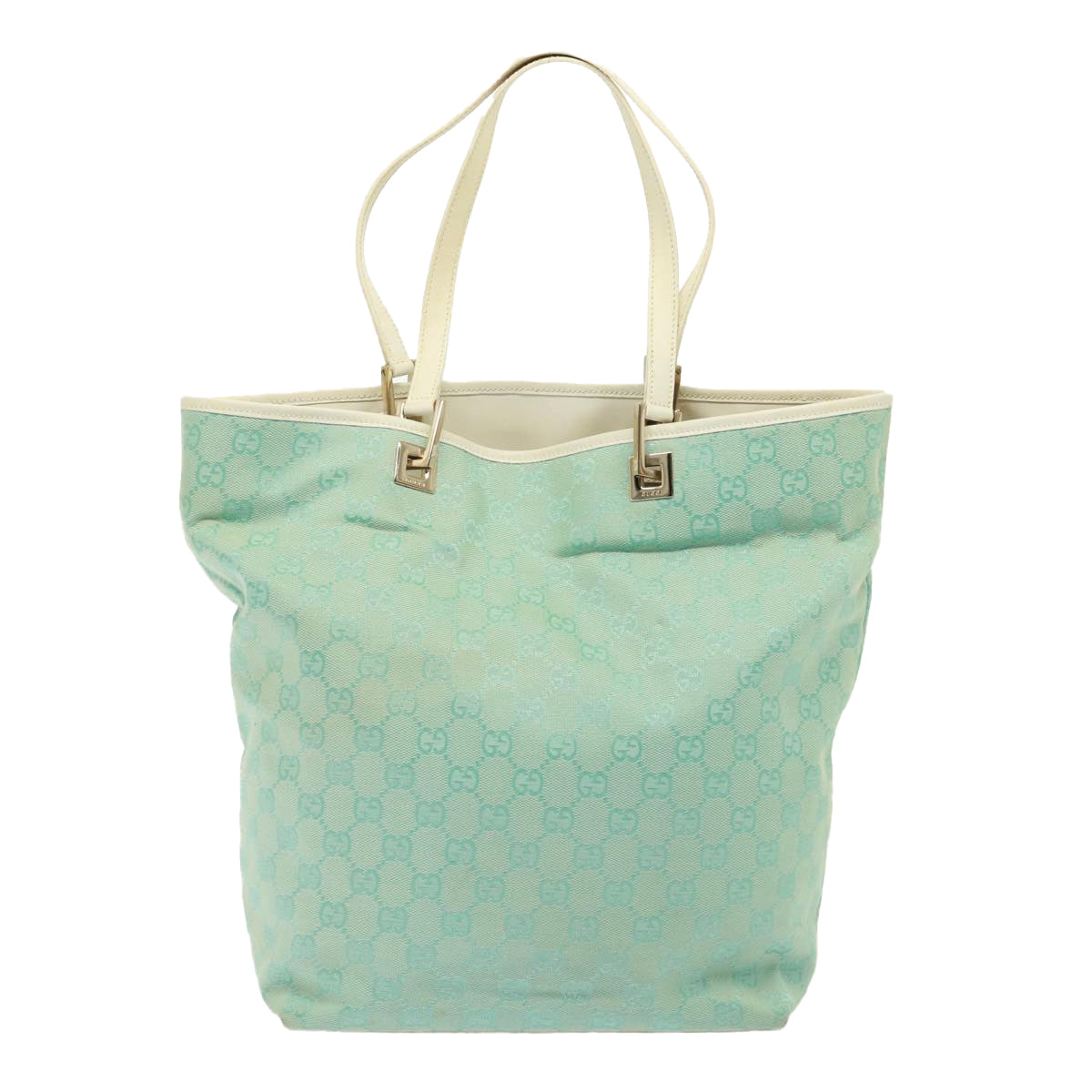 Gucci Gg Canvas Blue Canvas Shoulder Bag ()