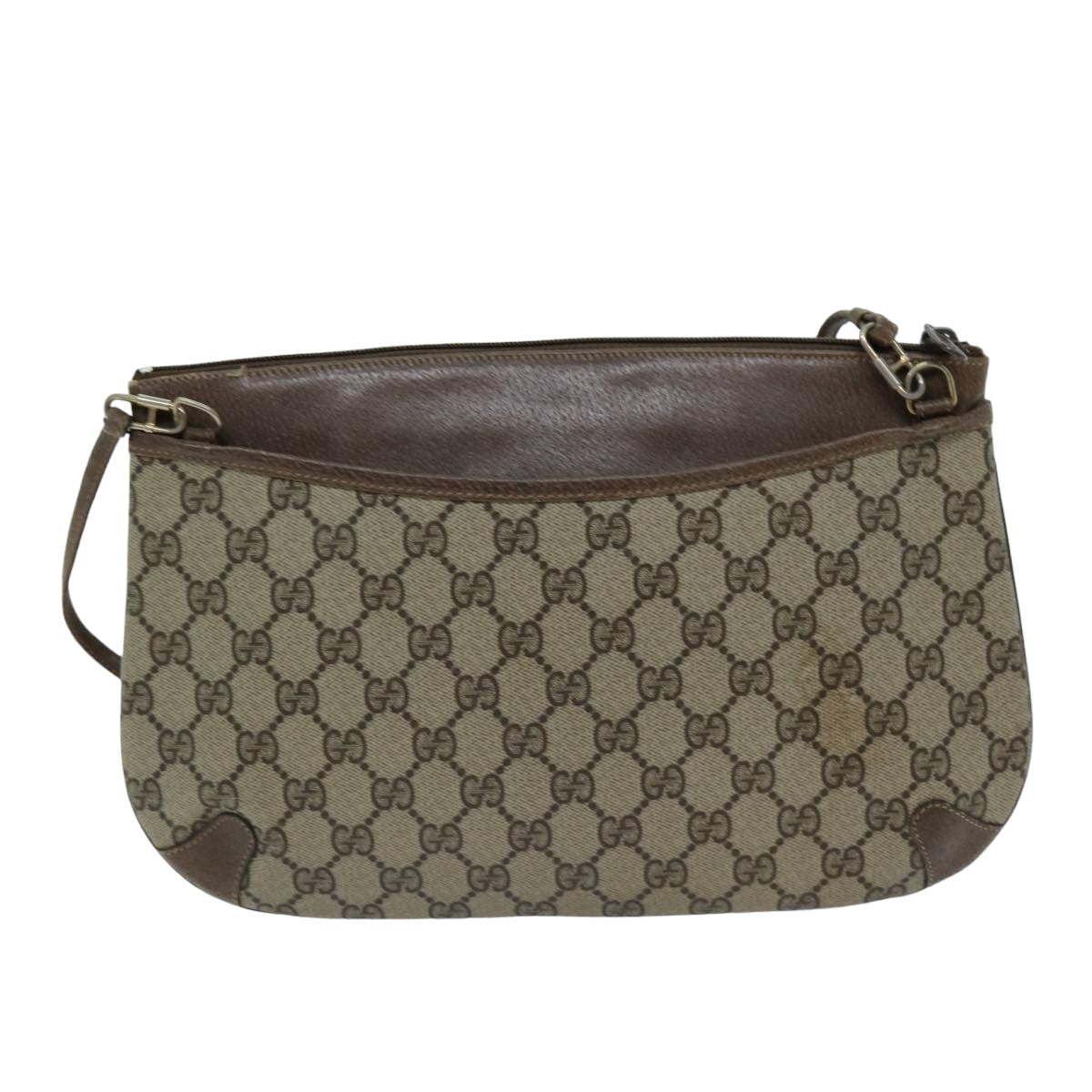 Gucci Ophidia Beige Canvas Shoulder Bag ()