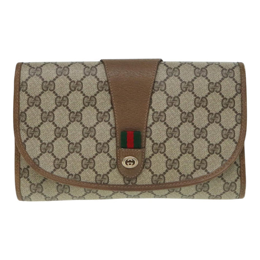 Gucci Beige Canvas Clutch Bag ()