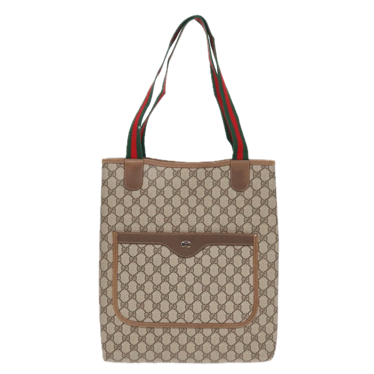 Gucci Sherry Beige Canvas Tote Bag ()