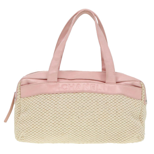 Chanel Beige Cotton Handbag ()