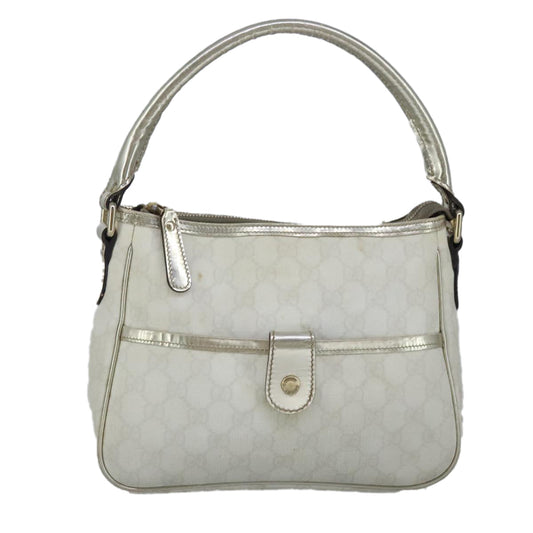 Gucci White Canvas Handbag ()