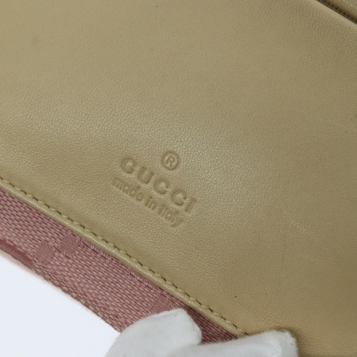 Gucci Gg Canvas Pink Canvas Shoulder Bag ()