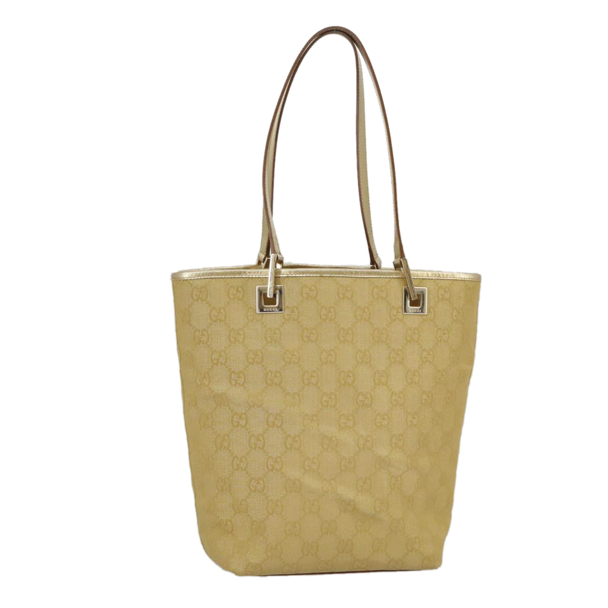 Gucci Gold Canvas Tote Bag ()