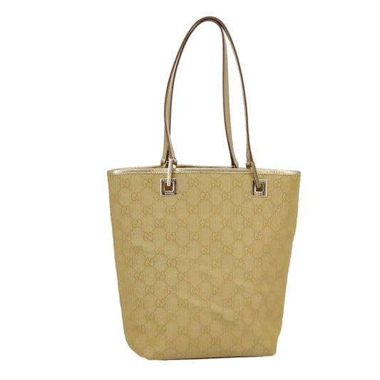 Gucci Gold Canvas Tote Bag ()