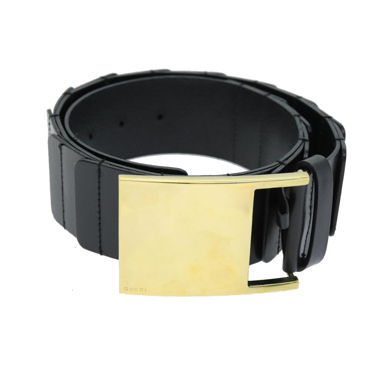 Gucci Black Leather Belt  ()
