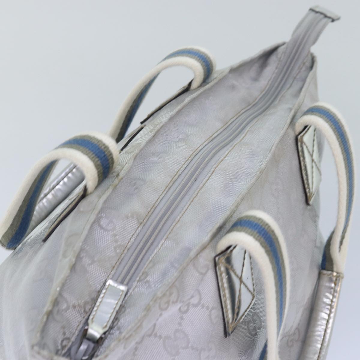 Gucci Gg Canvas Silver Canvas Tote Bag ()