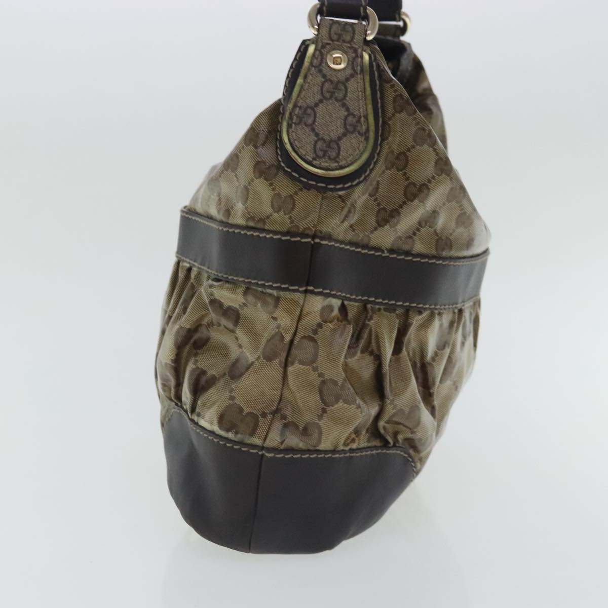 Gucci Gg Crystal Beige Canvas Shoulder Bag ()