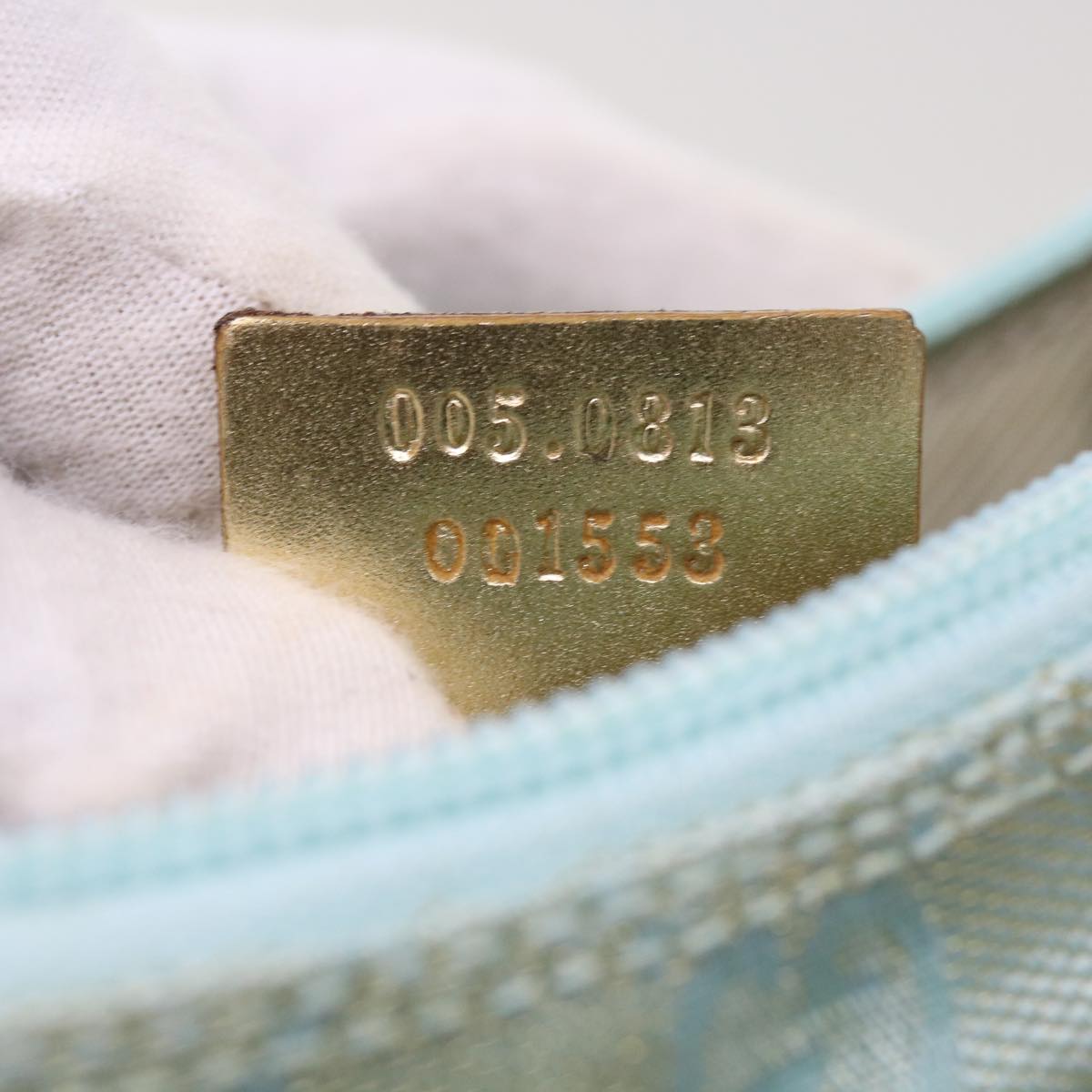 Gucci Gg Canvas Blue Canvas Clutch Bag ()