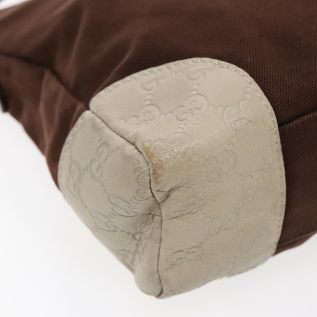 Gucci Brown Canvas Shoulder Bag ()